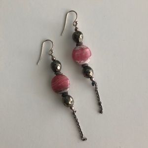 Dangling Pink Earrings